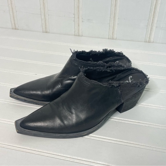 Free People Wild Things Leather Point Toe Mule 616 - Picture 4 of 10